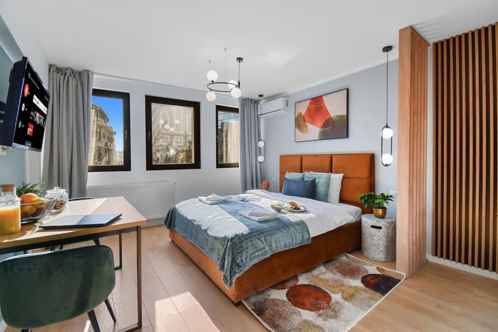 Mysa Modern Studio * Near Cismigiu Park * Netflix Bukares Bagian luar foto